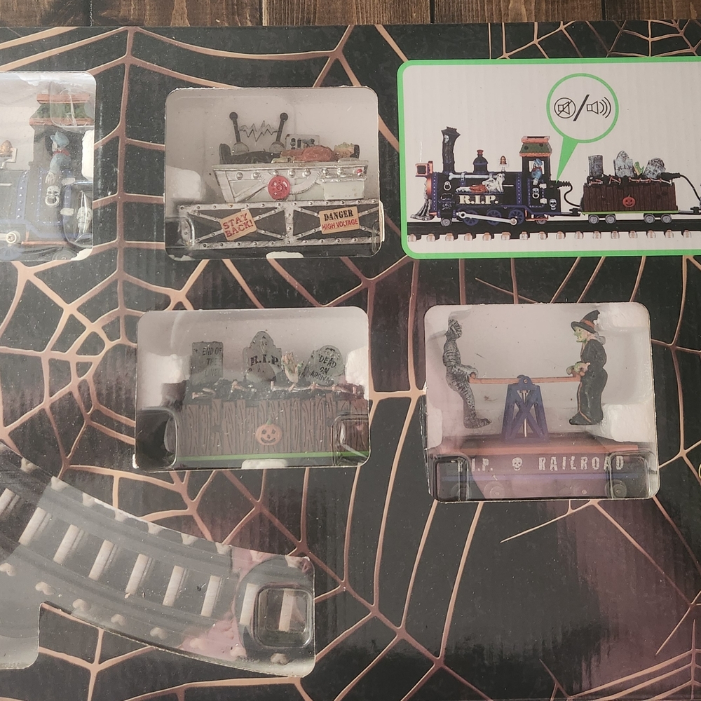 Used Lemax Spooky Town R.I.P. Railroad